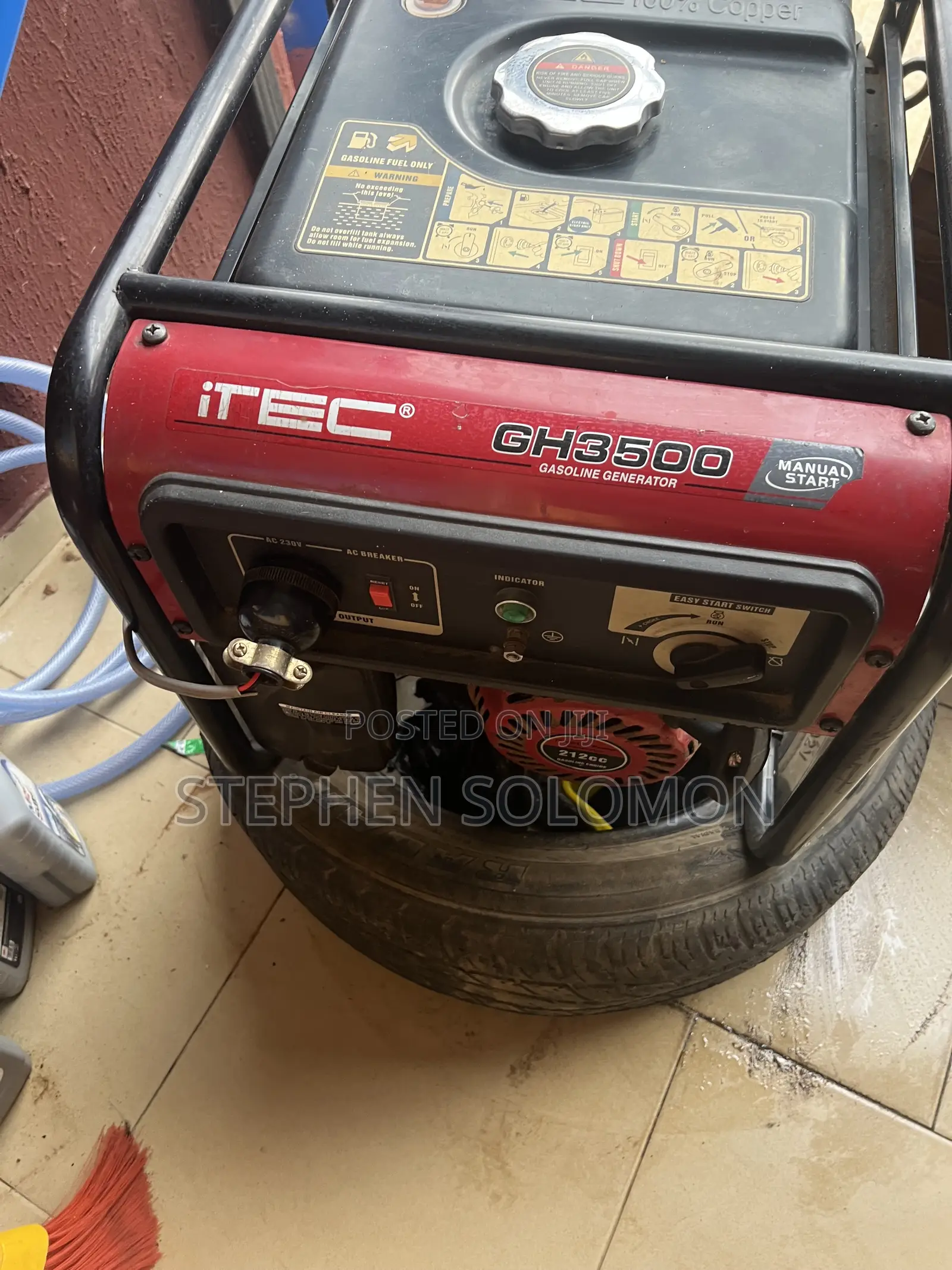 ITEC GH3500 Petrol Generator