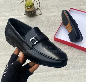 Black Slip-on Dress Loafers