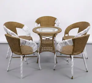 Modern Woven Raftan & Bistro Outdoor Dining Set