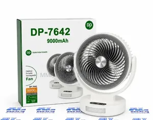 Duration Power 9000mAh Rechargeable Desktop Fan