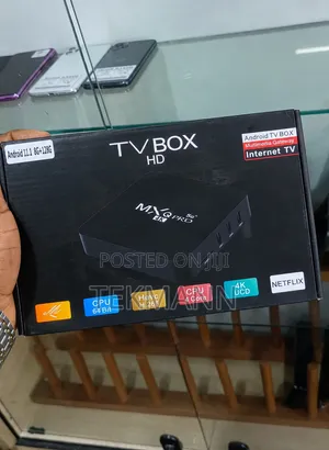 Android Smart TV Box 4K UHD (8GB + 128GB _ WiFi, YouTube & Netflix)