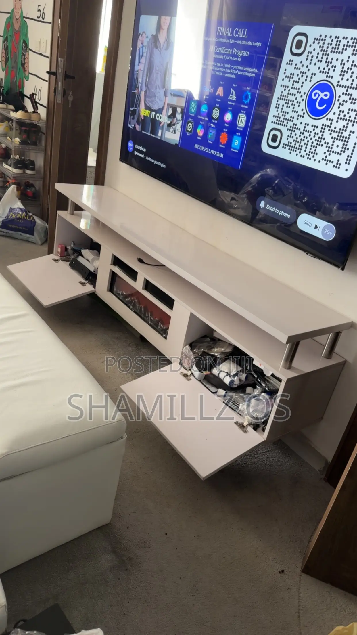 Floating TV Console