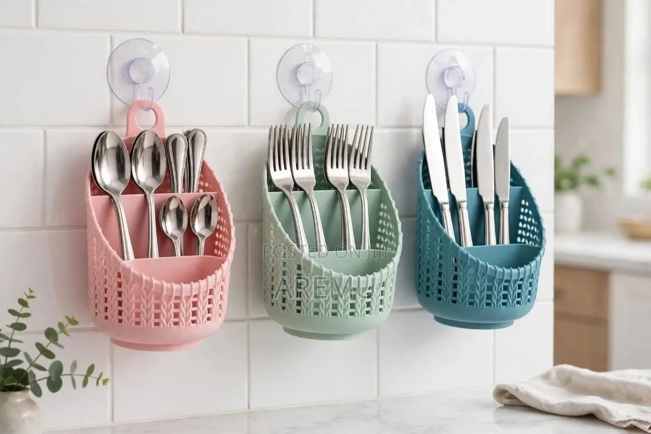 Cutlery Holder & Desktop Organizer Comes With Hook