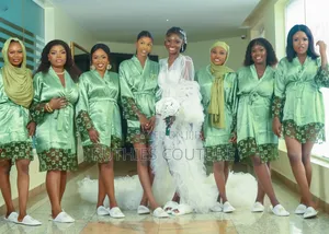 Laced Bridesmaid Shower Robe