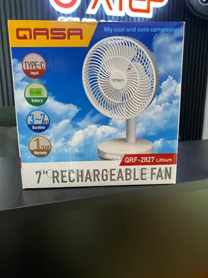 Qasa 7-Inch Rechargeable Fan