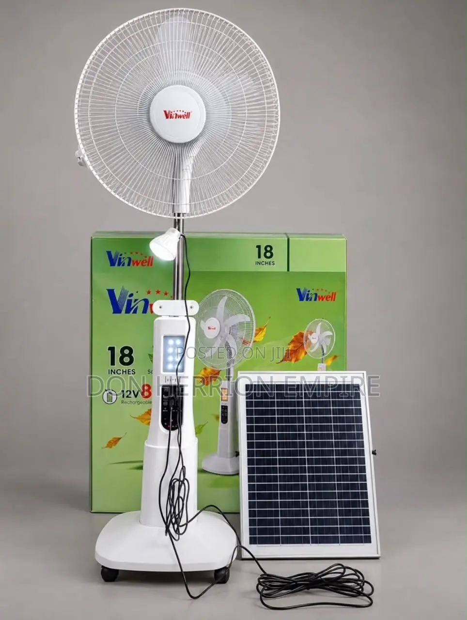 18 Inches Vinwell Solar Fan