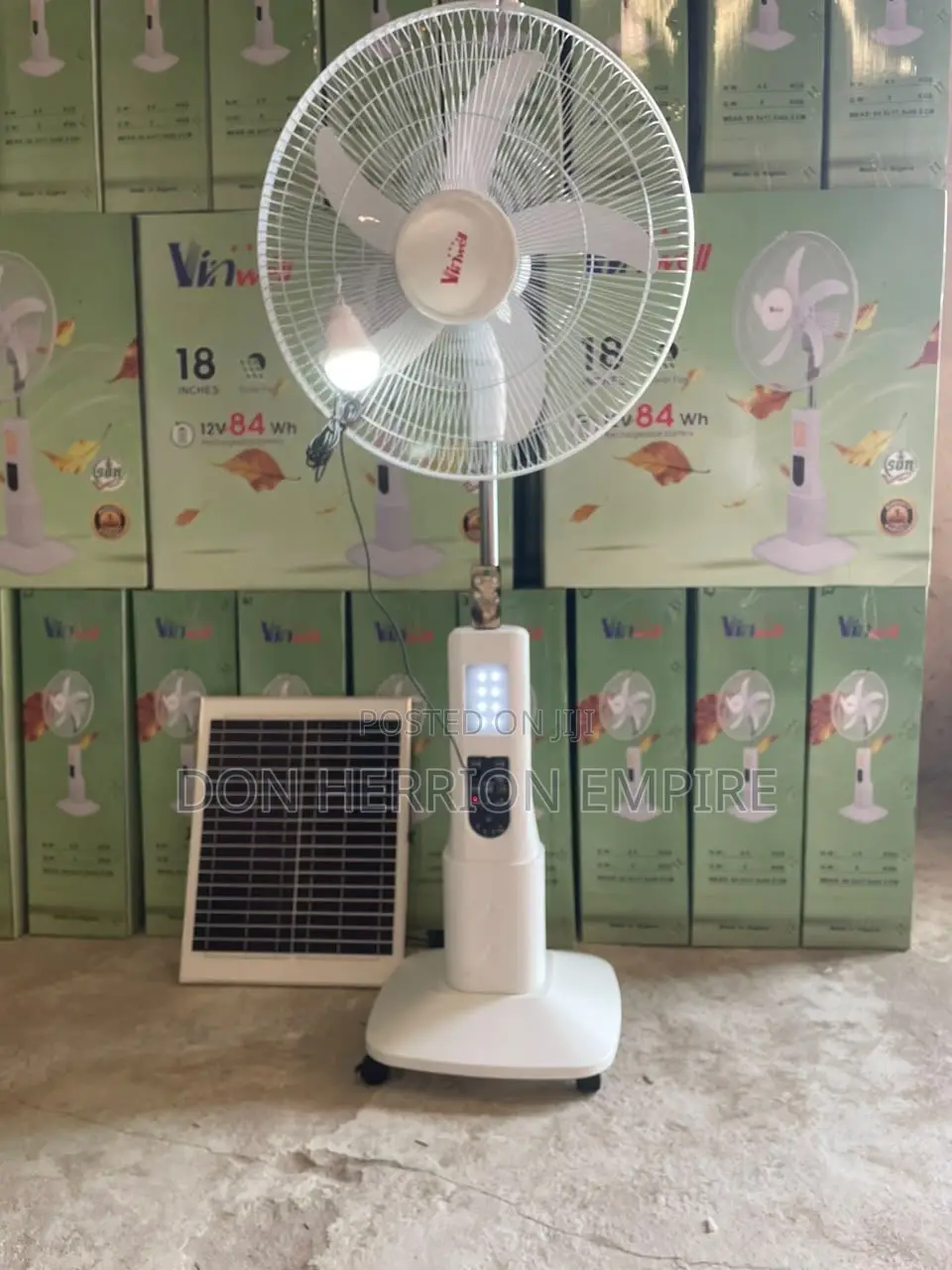 18 Inches Vinwell Solar Fan