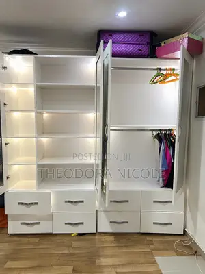 8by4ft Wardrobe With Mirror (2 Units)