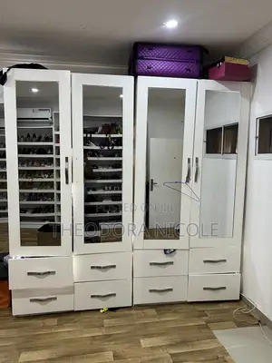 8by4ft Wardrobe With Mirror (2 Units)