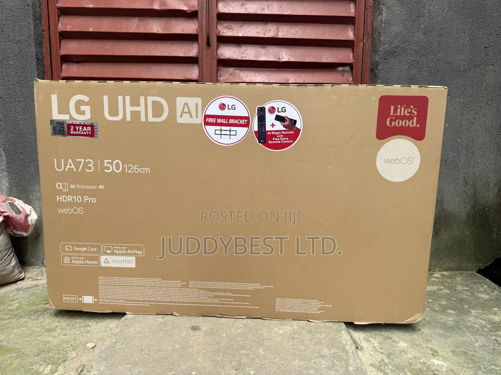 LG TV 50” UHD 4k Smart TV Ready Hdr10 Webos25