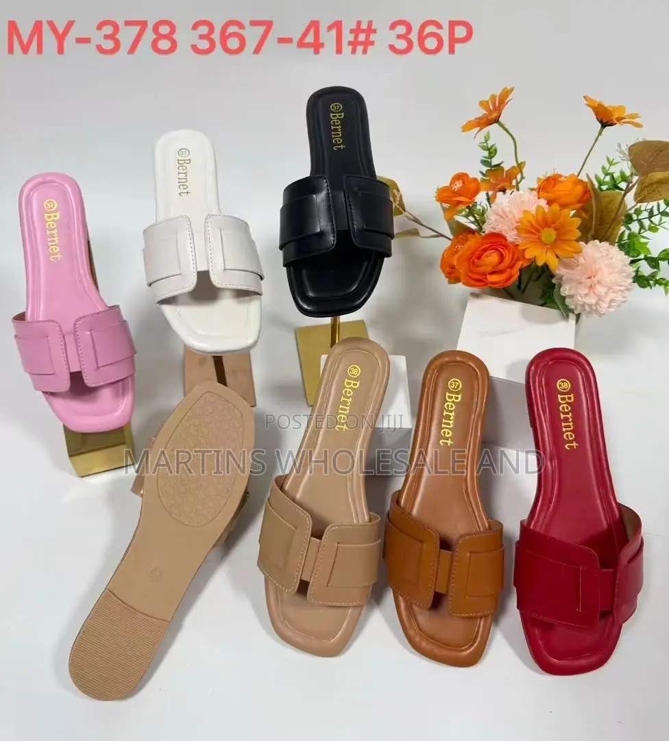 Bernet H-Strap Flat Slip-on Sandals / Slides