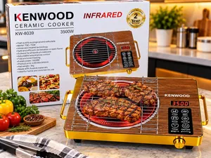KENWOOD Infrared Ceramic Digital Cooker With Metal Grill Rack–Timer