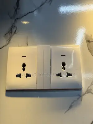 13a Luxury Double Socket Available in White Grey and Black Color