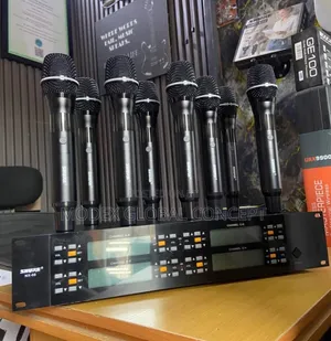 Shure NX-08 (8-in-1) Professional UHF Wireless Microphone System.
