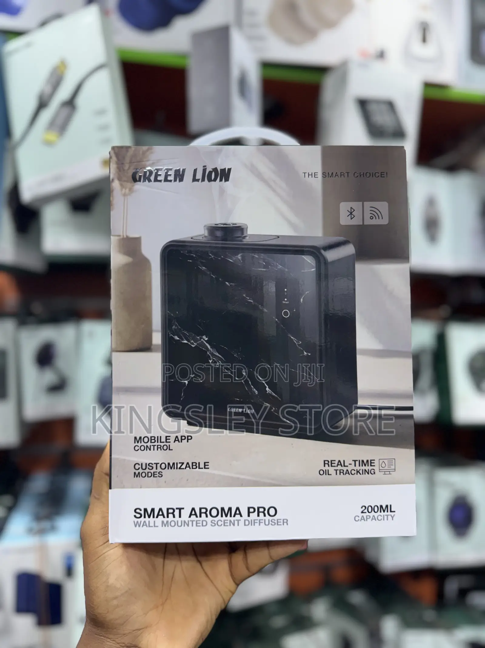 Green Lion Smart Aroma Pro Wall Mounted Scent Diffuser - Black