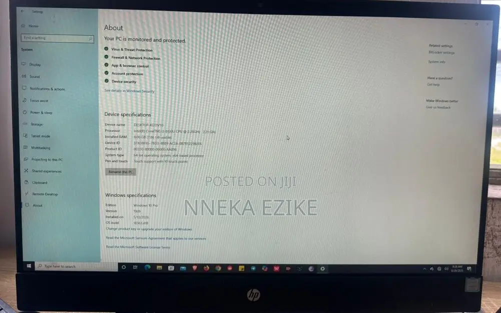 Desktop Computer HP 8GB Intel Core i3 HDD 1T