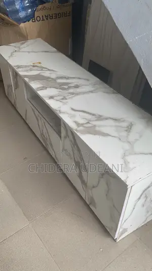 5ft Television Console (Marble White Color)
