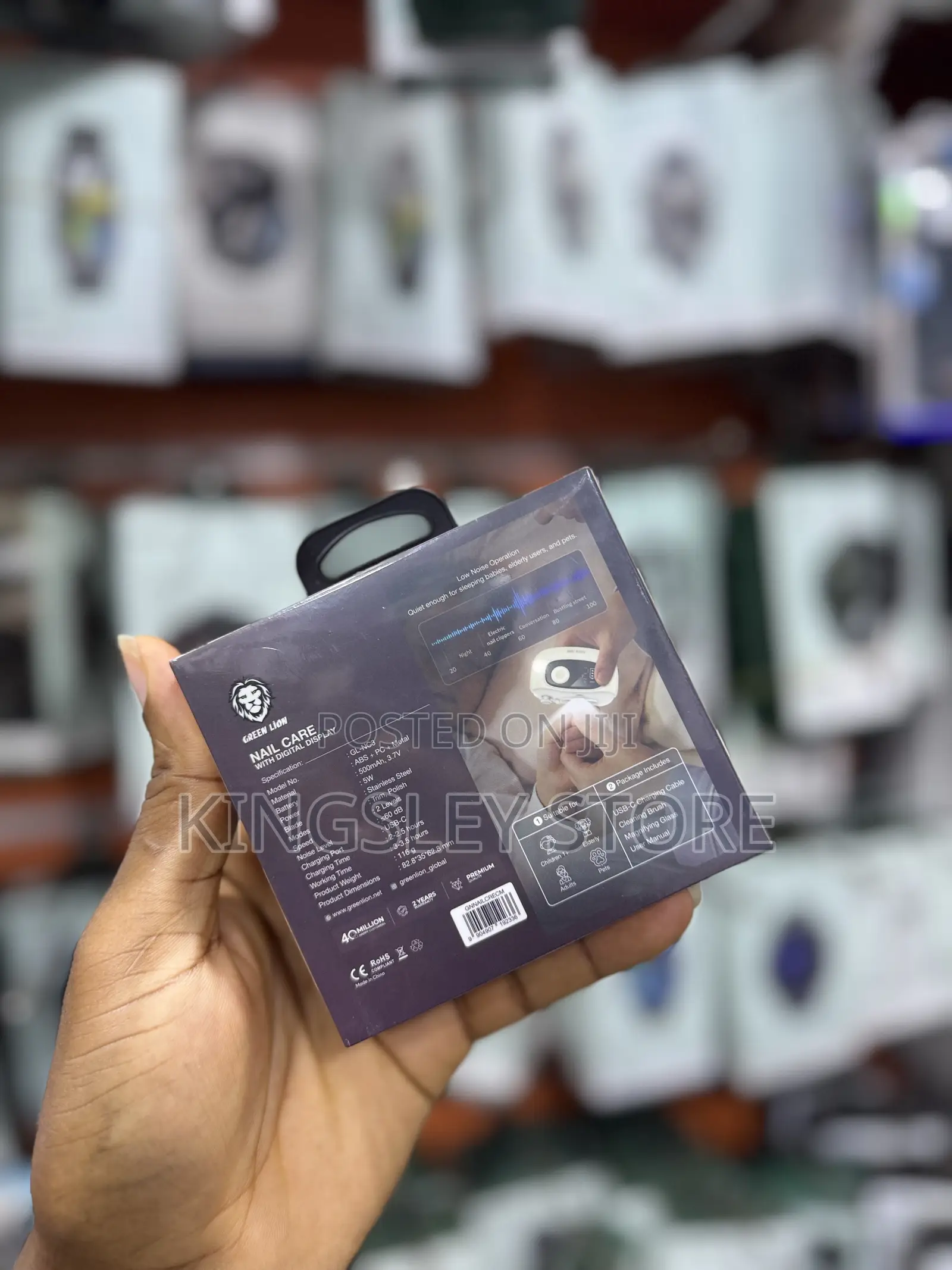 Green Lion Nail Care With Digital Display - Cream