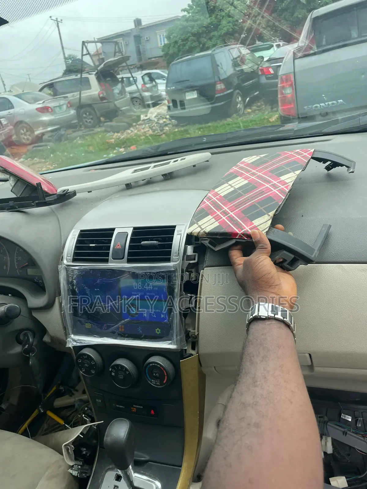 Corolla 2008-2013 Navigation Android Screen With AC Vent Frame+camera