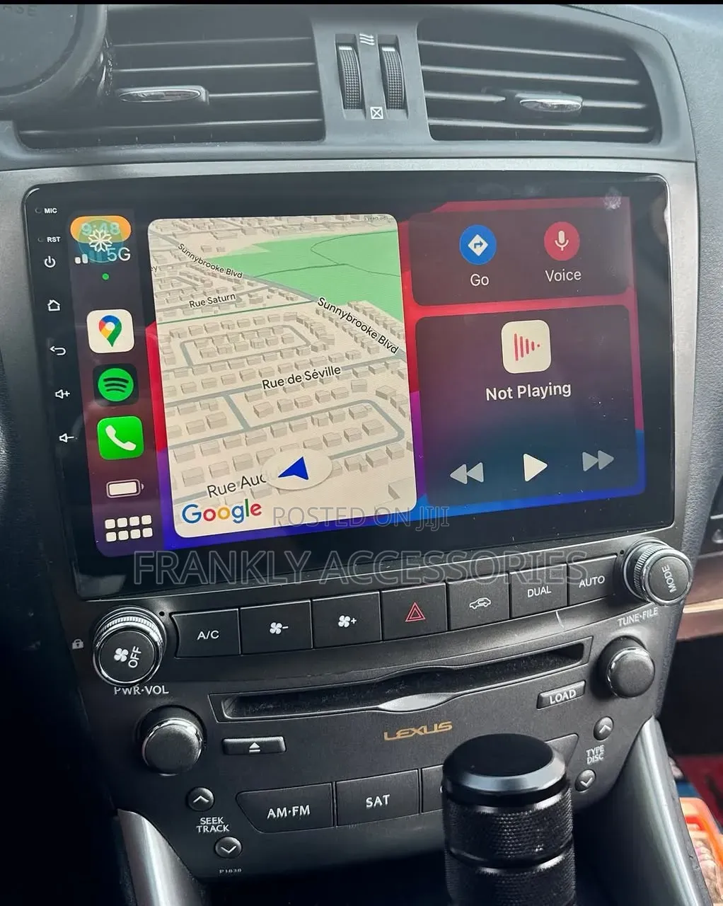 Is250 Half Navigation Apple Carplay Screen With Reverse Camera