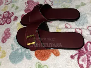 Red Palm Slippers for Women