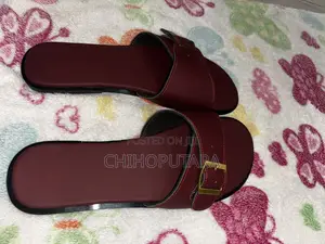 Red Palm Slippers for Women