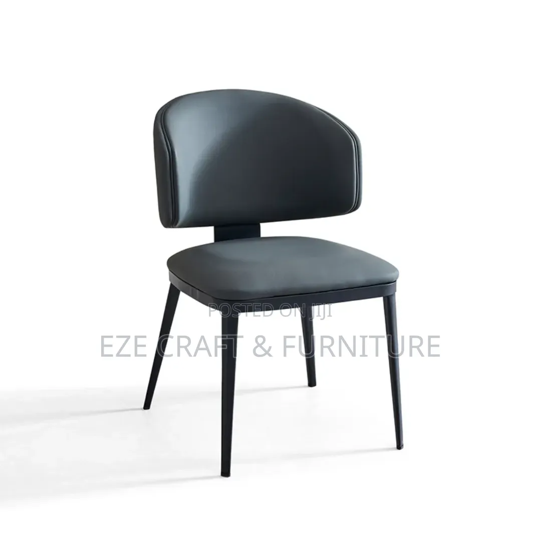 Leather Upholstered Movable Dining/Resturant Chair
