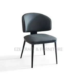Leather Upholstered Movable Dining/Resturant Chair