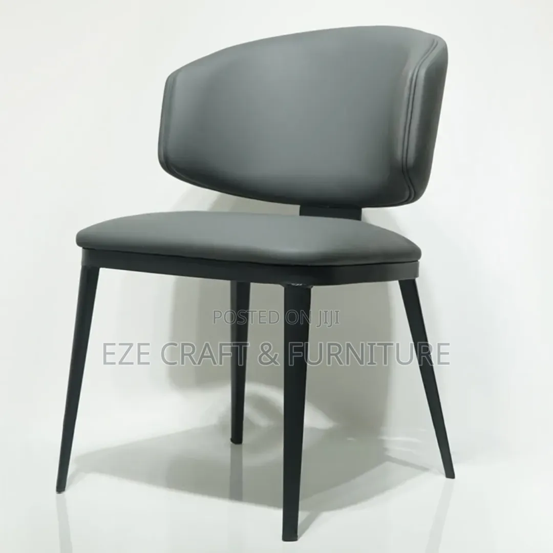 Leather Upholstered Movable Dining/Resturant Chair