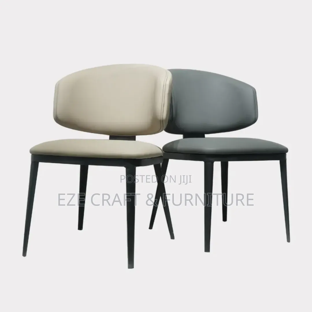 Leather Upholstered Movable Dining/Resturant Chair