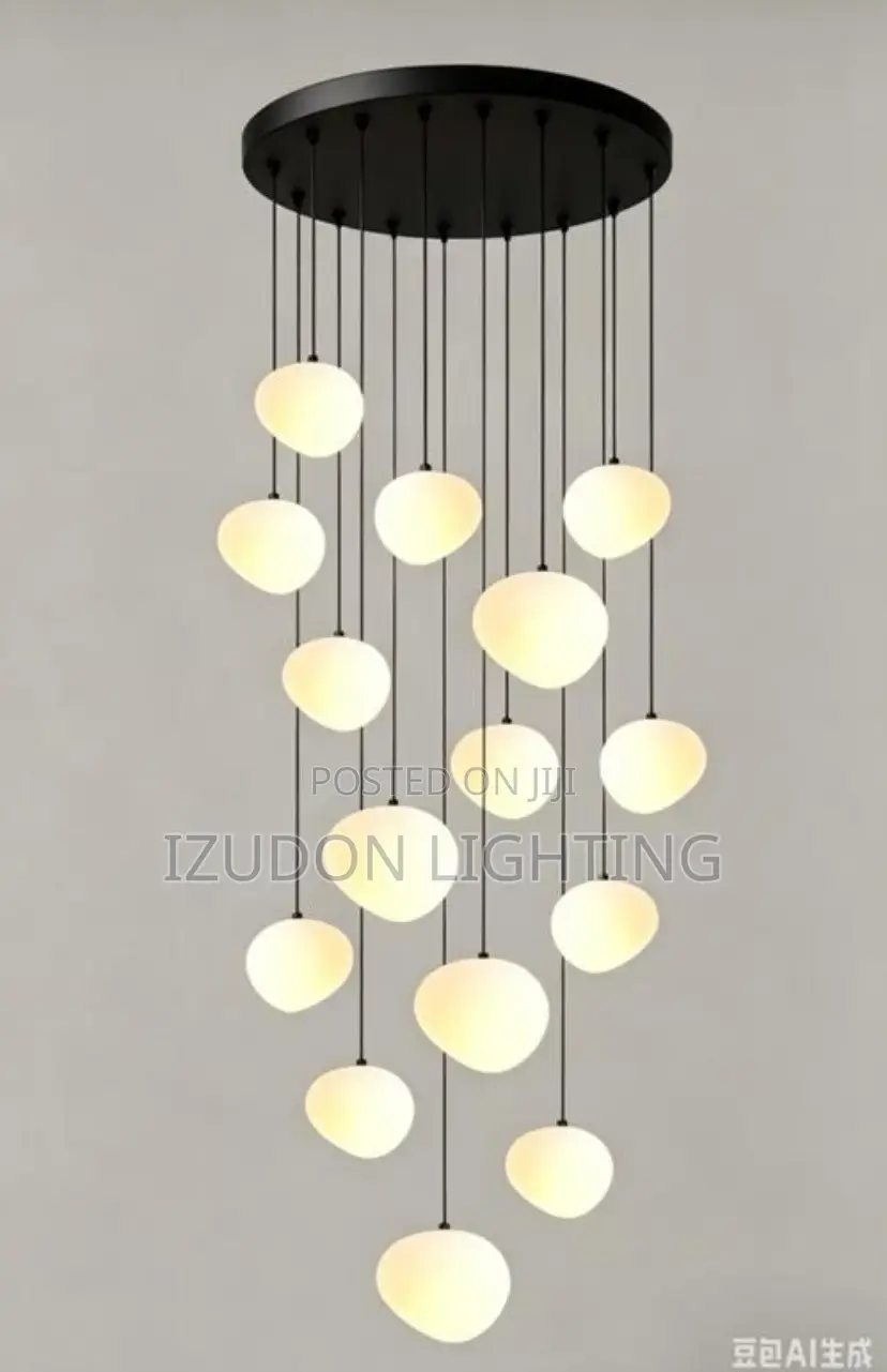 800mm Luxury Modern LED Bubble Pendant Chandelier Featuring Multiple