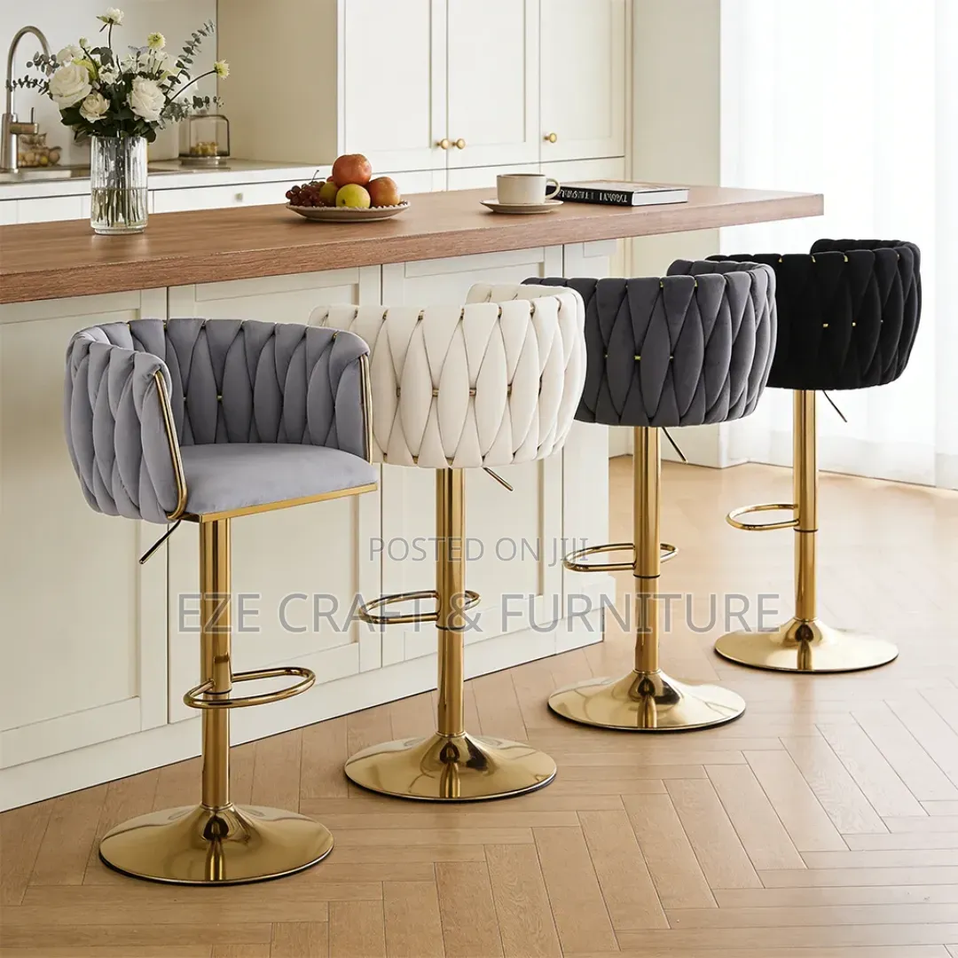 Luxury Golden Frame Bar Stool