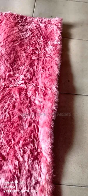Fluffy Shaggy Rugs – Green, Pink & Black
