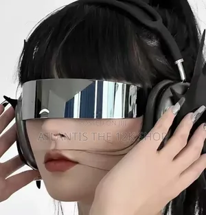 Matrix Style Sunshades Clear Futuristic Sci Fi Style Glasses Unisex