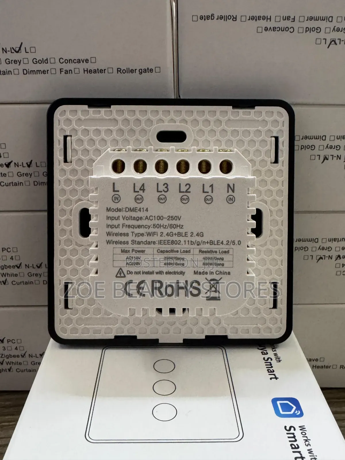 Tuya Smart Four-Gang Switch - Wi-Fi