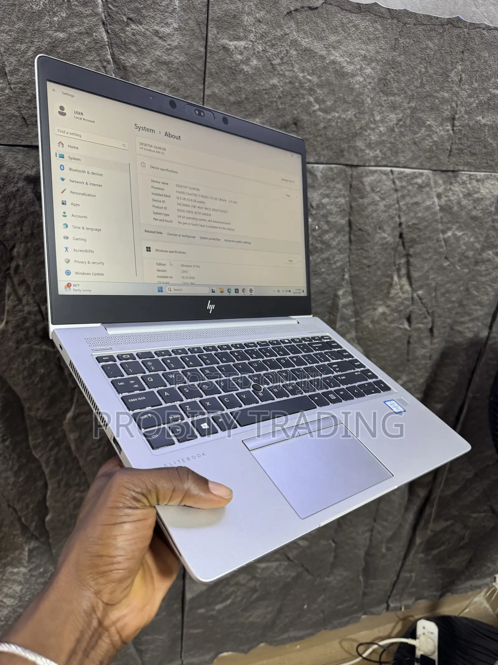 Laptop HP EliteBook 840 G5 16GB Intel Core i7 SSD 512GB