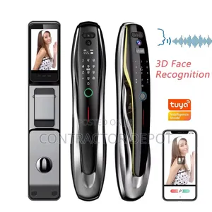 Door Lock With Fingerprint Card Face Recognition & Memory Card