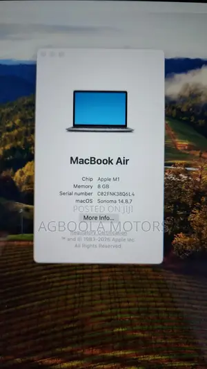 New Laptop Apple MacBook Air 2020 M1 8GB Intel Core i7 HDD+SSD 256GB