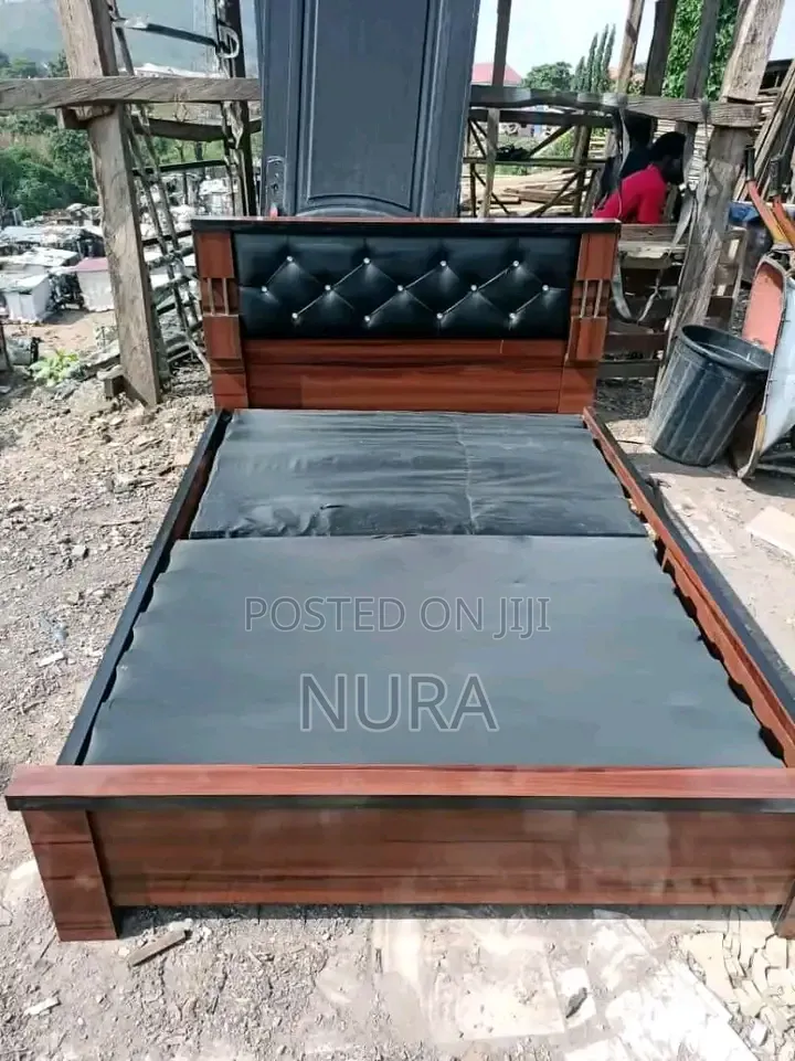 Padded Bed and Bed Frame