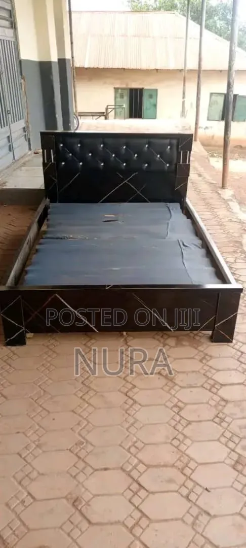 Padded Bed and Bed Frame