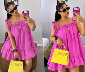 Sleeveless Tie-Strap Mini Dress