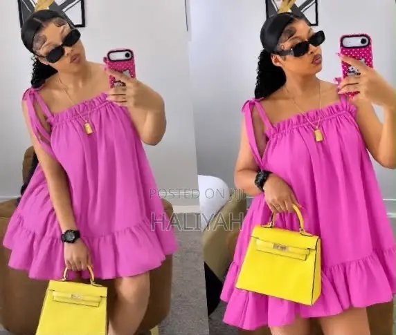 Sleeveless Tie-Strap Mini Dress