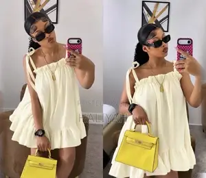 Sleeveless Tie-Strap Mini Dress