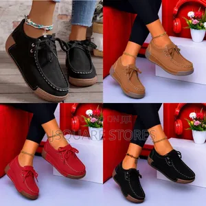 Suede Moc-Toe Lace-Up Shoes Available in 3 Colours Size 38 - 43