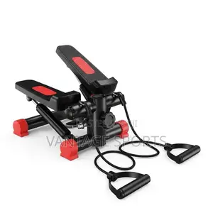 Portable Mini Fitness Stepper With Resistance Bands & Monitor