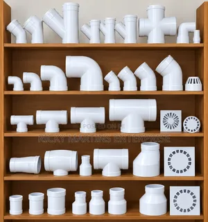 White PVC Plumbing Fittings Set