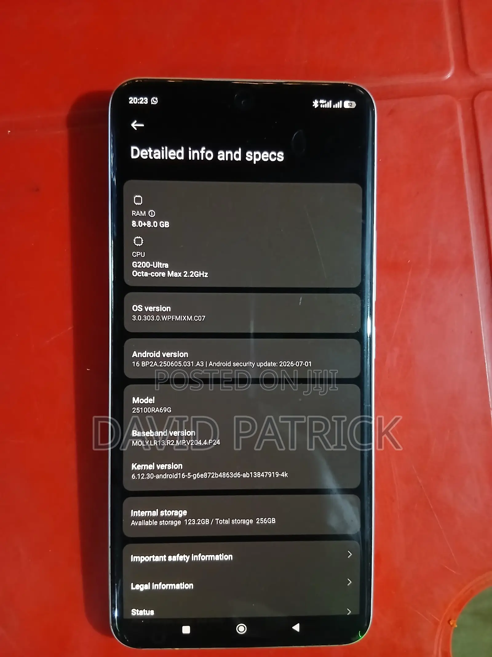 Xiaomi Redmi Note 15 Pro 256 GB Red