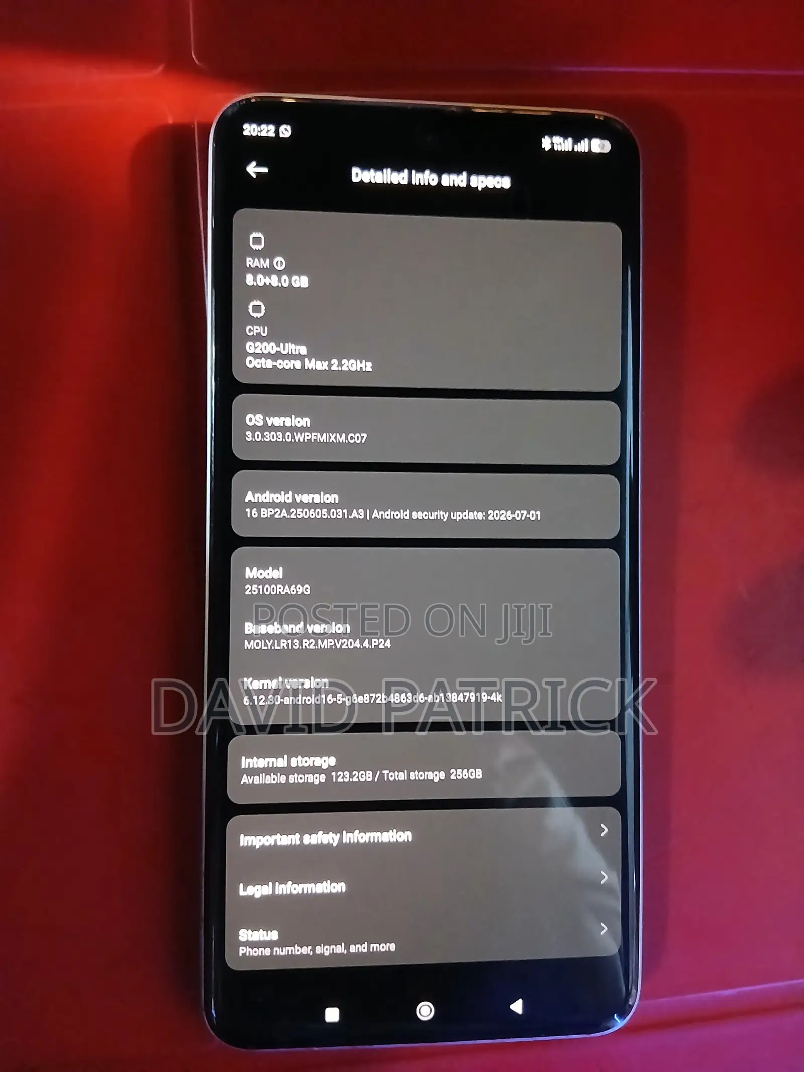 Xiaomi Redmi Note 15 Pro 256 GB Red
