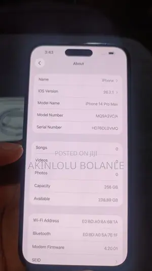 Apple iPhone 14 Pro Max 256 GB