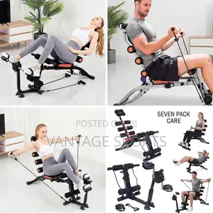 Six Pack Care Tummy Trimmer Bench With Pedal & Resistance Ropes - POD
